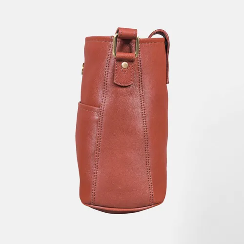 Vista 7 de LEABAGS Bolso bandolera de cuero - Bolso vintage de cuero genuino de búfalo - Bolso de mensajero de hombro para hombres y mujeres Maletín Atenas