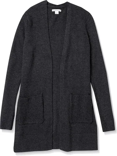 Vista 6 de Tienda Essentials Women's Long-Sleeve Jersey Stitch Open-Front Sweater