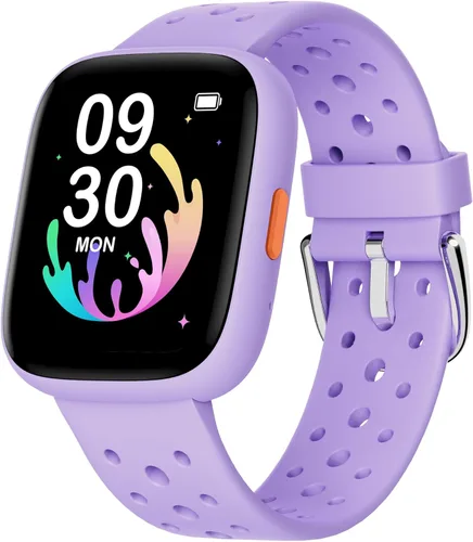 Vista 8 de Reloj inteligente BIGGERFIVE para niños, rastreador de actividad física de 1.8", podómetro, frecuencia cardíaca, monitor de sueño, IP68 resistente