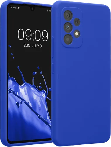 Vista 122 de kwmobile Funda compatible con Samsung Galaxy A13 4G - Funda delgada de silicona TPU - Acabado suave al tacto - Amarillo radiante
