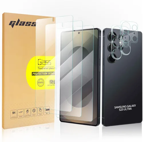 Vista 10 de Paquete de 3 protectores de pantalla de vidrio templado aplicables para Samsung Galaxy Note 10plus de 6.8 pulgadas, compatible con identificación