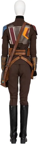 Vista 4 de HuGuiqny Disfraz de Bo Katan Kryze para mujeres adultas, accesorios de cosplay de Bo Katan, guantes y accesorios de fiesta de Halloween