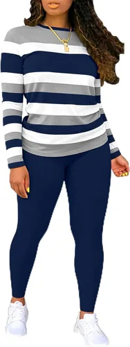 Vista 17 de Nimsruc Conjuntos de dos piezas para mujer casual 6536 Negro