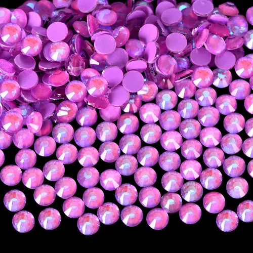 Vista 16 de Glass Flatback Rhinestones for Crafts 1440pcs 4mm SS16 AB Blue