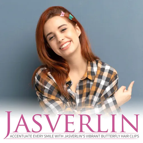 Vista 7 de JASVERLIN Pinzas para el cabello de mariposa coloridas, lindas pinzas pequeñas para niñas, Y2K 90s para niños y mujeres, mariposas, accesorios