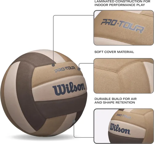 Vista 3 de WILSON Pro Tour Voleibol - Tamaño oficial, Marrón/Bronceado/Beige