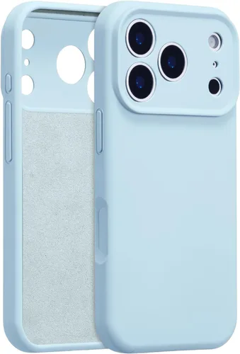 Vista 13 de Funda de silicona para iPhone Air, con [protección completa de la cámara] [forro de microfibra suave antiarañazos], funda de silicona líquida ultra
