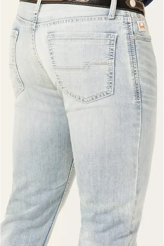 Vista 4 de Cinch Men's Ian Light Stonewash Performance Stretch Slim Bootcut Jeans - Mb54536001