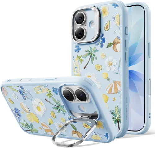 Vista 71 de ESR Funda para iPhone Air con soporte de almacenamiento, compatible con MagSafe, protección contra caídas de grado militar, funda magnética