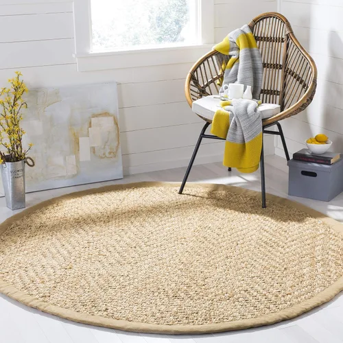 Vista 12 de SAFAVIEH Natural Fiber Collection - Alfombra decorativa de 2 pies 3 pulgadas x 4 pies, natural, hecho a mano, ideal para zonas de alto tráfico