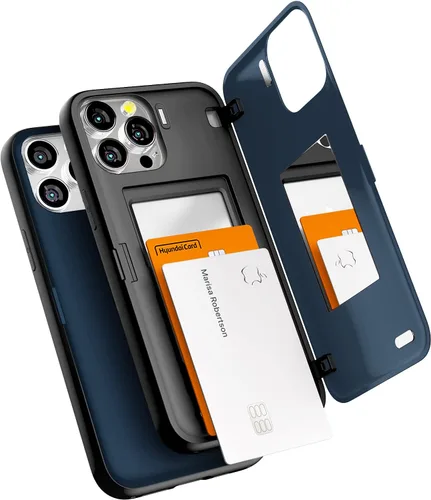 Vista 10 de GOOSPERY Parachoques magnético para puerta compatible con iPhone 13 Pro Max, tarjetero, cartera con imán fácil, cierre automático, protección