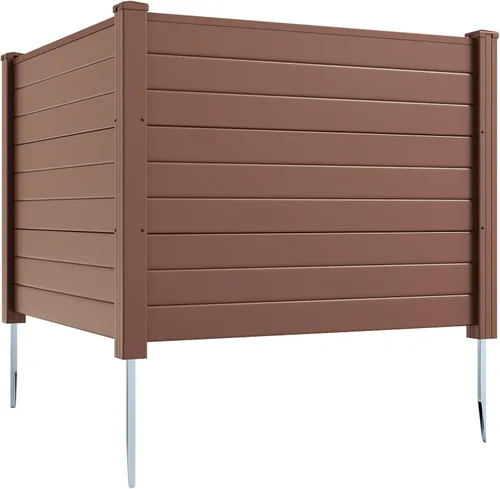 Vista 21 de GIANTEX Valla de aire acondicionado No-Dig, 2 paneles, 48 pulgadas de ancho Negro