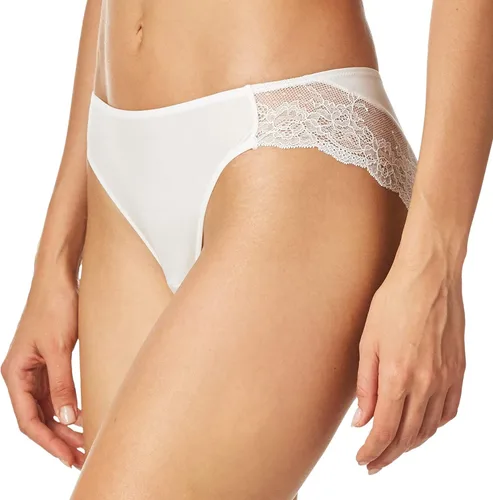 Vista 3 de Maidenform Bragas Comfort Devotion con parte trasera con encaje tipo tanga para mujer, 8, Blanco