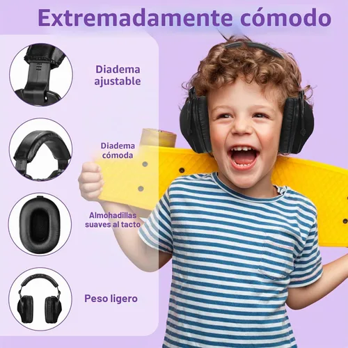 Vista 2 de ZOHAN 030 - Auriculares con cancelación de ruido para niños, protección auditiva para niños con autismo