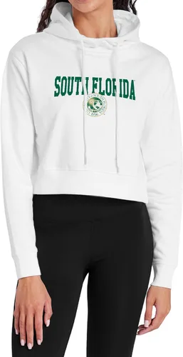 Vista 15 de Campus Lab Sudadera con capucha para mujer universitaria con licencia oficial de la colección Varsity White