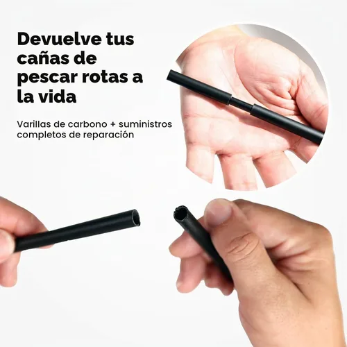 Vista 2 de Fishing Rod Repair Complete Kit,Pole&Tip Replacement with Supplies 33 EU