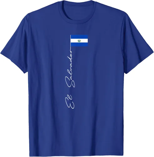 Vista 19 de Camiseta patriótica con bandera de El Salvador, Negro