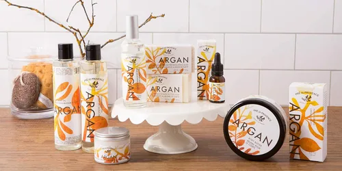 Vista 4 de Pre De Provence Aceite de argán marroquí para piel, cara, cabello y uñas (0.5 onzas), cítricos, 0.5 onzas líquidas (paquete de 6)