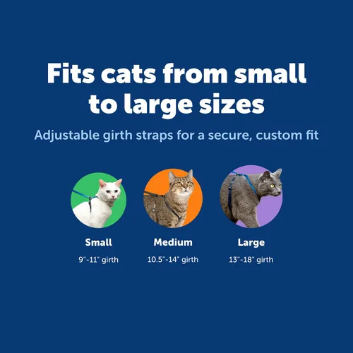 Vista 6 de Arnés y correa para gatos de Come With Me Kitty., S, Dusty Rose Adjustable 2-Point Fit Applies Gentle Pressure to Shoulders, Not Neck, for Kittens