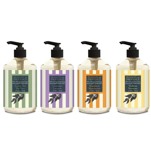 Vista 16 de Olivia Care Jabón líquido para manos, paquete de 4 Infundido con aceite de oliva - 1 de cada uno