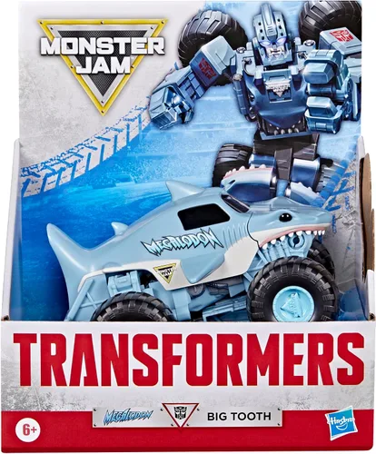 Vista 2 de Transformers Monster Jam Megalodon (diente grande)
