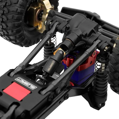 Vista 4 de GLOBACT para TRX4M Eje de transmisión central de acero 1/18 RC Crawler Actualizaciones Accesorios (Negro 2 piezas)