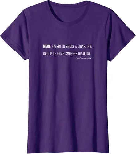 Vista 13 de Herf definition - Camiseta de manga corta, diseño con texto "Cigar Smoker Puff Verb Stogie Habano" Negro