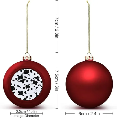 Vista 153 de Boobs Funny Shatterproof Matte Christmas Balls for Tree Wreath Home Decor 1PCS