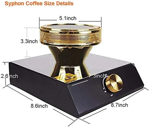 Vista 5 de Calentador de haz halógeno para cafetera Syphon 110V quemador infrarrojo calor