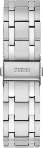Vista 3 de GUESS US Mens Silver-Tone and Black Analog Watch