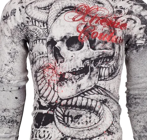 Vista 6 de Xtreme Couture by Affliction - Camisa térmica de manga larga para hombre, Negro