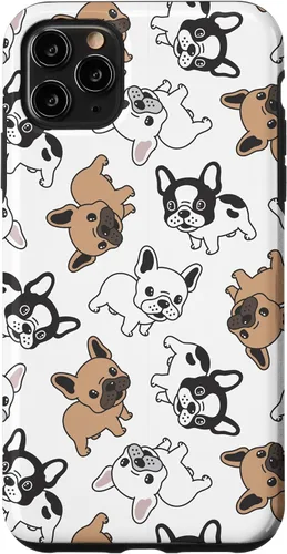 Vista 13 de iPhone 16 Cute French Bulldog Pattern Case