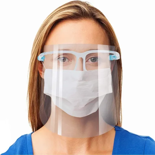 Vista 3 de 3 protectores faciales seguros y modernos para uso diario