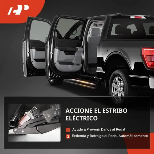 Vista 3 de A-Premium - Conjunto de motor de estribo eléctrico para lado izquierdo del conductor con soporte