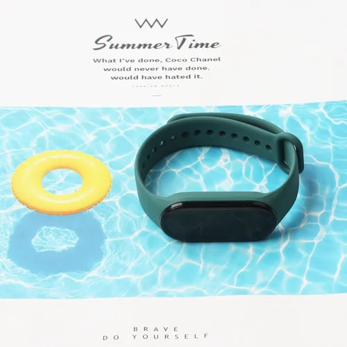 Vista 2 de [4 paquetes] Bandas para Mi Band 7 Correa Reemplazo Pulsera Xiaomi Mi Band 7 Accesorios Banda de reloj para Hombres Mujeres Xiaomi 7 Pulsera
