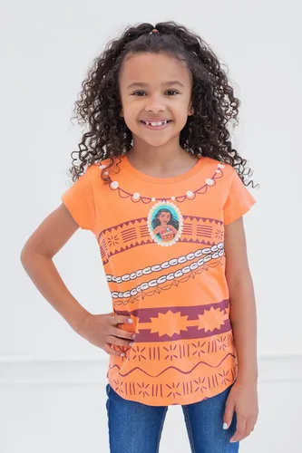 Vista 2 de Disney Paquete de 5 camisetas de princesa para bebés y niñas grandes