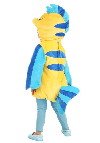 Vista 6 de Disfraz de Peluche de Flounder de Disney para Niños Pequeños Multicolor