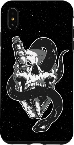 Vista 7 de iPhone 15 Skull Graphic Goth Gifts Pretty Gothic Funda básica para teléfono celular