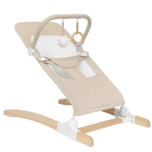 Vista 10 de Mecedora portátil Baby Delight Alpine Deluxe Para bebés 0 – 6 meses Paño color carbón