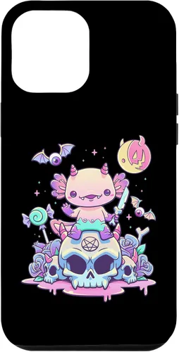 Vista 26 de Pastel Goth Axolotl Creepy Gothic Kawaii Anime Aesthetic Case for iPhone 16