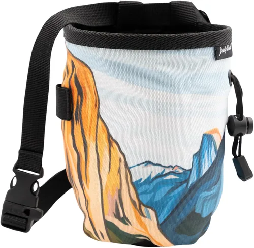 Vista 12 de Bolsa de tiza para escalada en roca, para exteriores, gimnasio y bouldering, cinturón ajustable, cierre de cordón duradero y bolsillo con cremallera