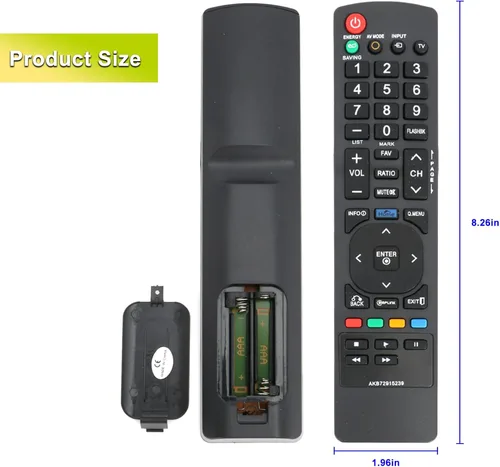 Vista 5 de AKB72915239 - Control remoto de repuesto para LG LCD LED TV 37LK450 42LK450 47LK450 42LK520 47LK520 42PW350U 50PW350U 42PW350R 50PW350R 42LW50000