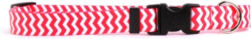 Vista 2 de Yellow Dog Design Collar de perro Rainbow Chevron, grande de 1 pulgada de ancho, se adapta a tamaños de cuello de 18 a 28 pulgadas Rainbow Stripe