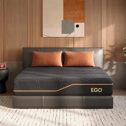 Vista 10 de EGOHOME - Colchón de espuma viscoelástica individual de 10 pulgadas para dolor de espalda, cama de gel de cobre refrescante en una caja, espuma