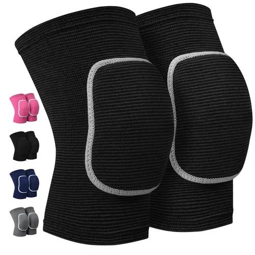 Vista 11 de Rodilleras de voleibol para bailarines, suaves y transpirables para hombres, mujeres y niños, rodilleras protectoras para voleibol, fútbol, baile