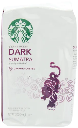 Vista 36 de Starbucks Café de tierra asado oscuro asado francés, bolsa de 28 onzas Café molido 100% arábigo; tostado francés tostado oscuro; 1 bolsa, 28 onzas