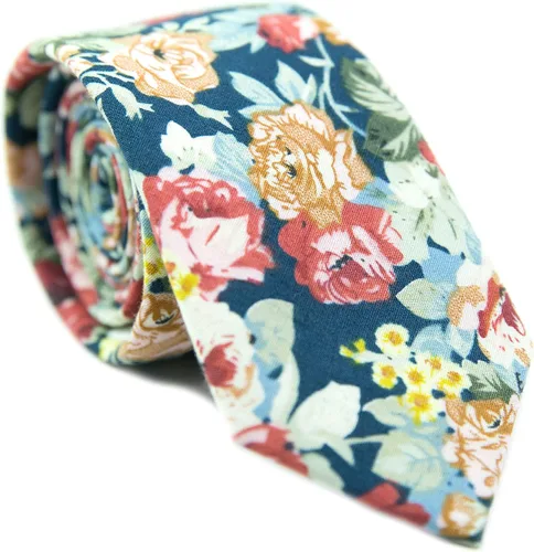 Vista 10 de DAZI - Corbata de algodón para hombre, diseño floral, ideal para bodas, novios, novios, misiones, bailes, regalos. Autumn