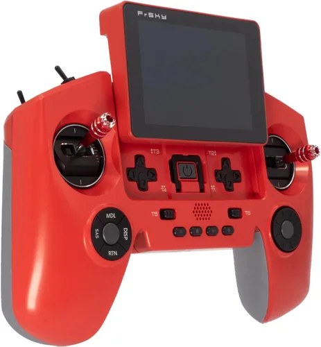Vista 2 de FrSky Twin X-Lite Transmisor Dual 2.4G Sistema de radio (rojo)