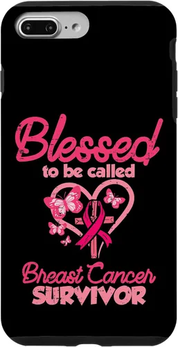 Vista 12 de Blessed Breast Cancer Survivor Awareness Christian Women Case for iPhone 17