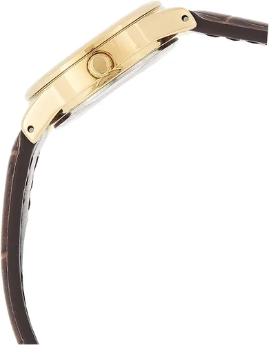 Vista 3 de Casio Reloj de pulsera LTP-V001GL-9BUDF para mujer, Marrón, Movimiento de cuarzo